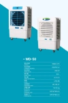 The Mingwang mobile air conditioner WD-60 is suitable for small areas, square Spaces, and multiple scenarios with low noise. It has an output air volume of 6000 cubic meters per hour and a power of 250w undefined
